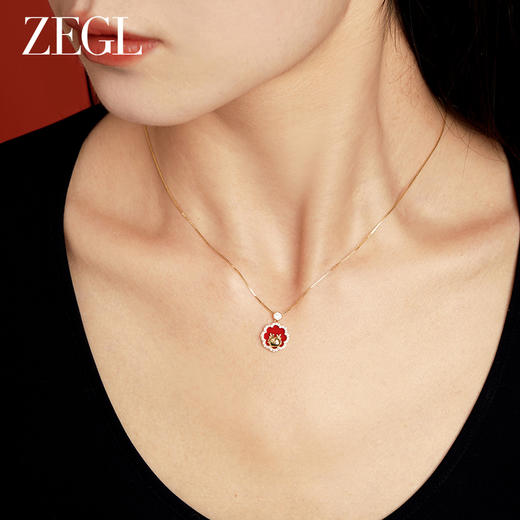 ZEGL龙年本命年礼物S925银萌龙项链女生轻奢小众锁骨链新年送女友 商品图5