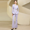 IWY/优雅紫色西装套装气质女总裁商务西服正装时尚简约珠宝销售工作服233003C1+P3 商品缩略图1