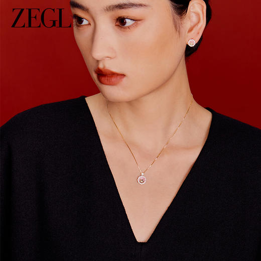 ZEGL龙年本命年礼物S925银萌龙项链女生轻奢小众锁骨链新年送女友 商品图3