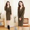 秋冬季新款，洋气时尚花苞袖新中式双盘扣两件套连衣裙HR-YBER333 商品缩略图3