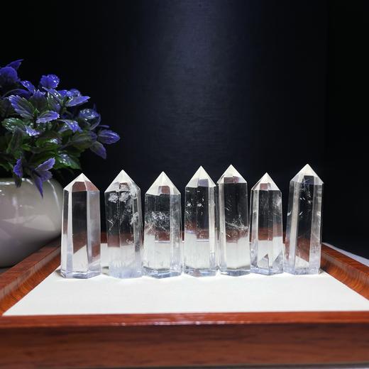 白水晶单尖六棱柱*5根 家居办公室装饰摆件 礼品礼物 商品图1