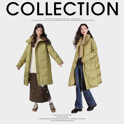 西遇韩版宽松中长款羽绒服女秋冬新款休闲保暖85白鸭绒外套12431680 商品图2