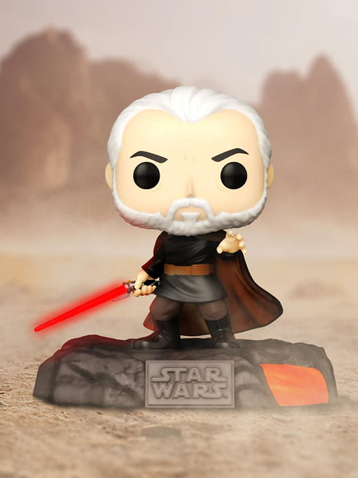 Funko POP  Deluxe RSSv1 Darth Tyranus(GW)电影 星球大战 达斯·泰拉纳斯夜光限定款 63296 商品图1