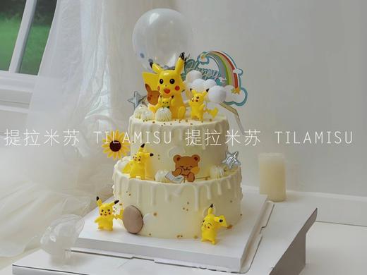 双层皮卡丘生日蛋糕 商品图0