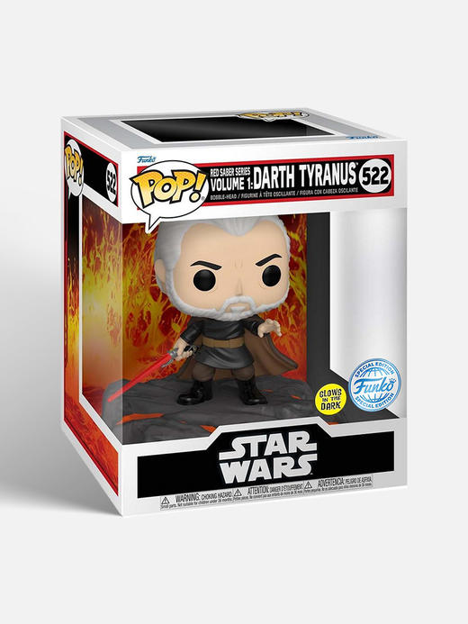 Funko POP  Deluxe RSSv1 Darth Tyranus(GW)电影 星球大战 达斯·泰拉纳斯夜光限定款 63296 商品图3