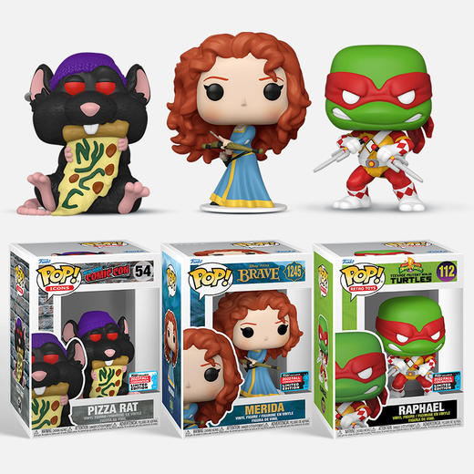 MINDstyle独家限定套装（梅莉达+拉斐尔+披萨老鼠）秋季限定手办公仔摆件 商品图1