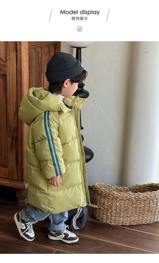 【YW】无忧购冬季儿童加厚棉服中长款羽绒棉童装外套棉服（截单后3-5天发货) 商品图2