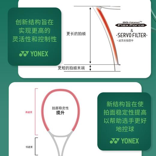 YONEX尤尼克斯网球拍全新全碳素PERCEPT瓦林卡新款专业拍橄榄绿拍 商品图3