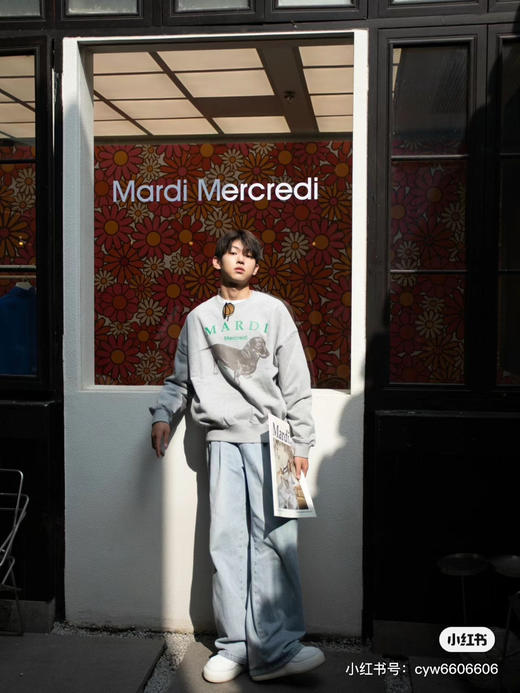 【捡漏 Mardi 情侣款 腊肠狗】宽松 柔软鱼鳞毛圈卫衣线上来啦~~~内搭昨天秒杀的秋衣秋裤 深冬接着穿 商品图10