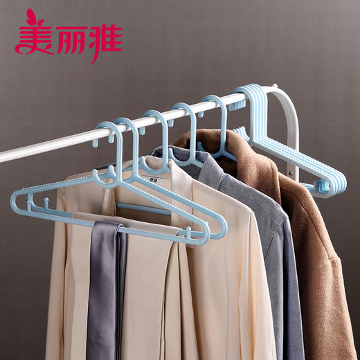美丽雅宽肩防滑衣架5只*2组HC084933 商品图3