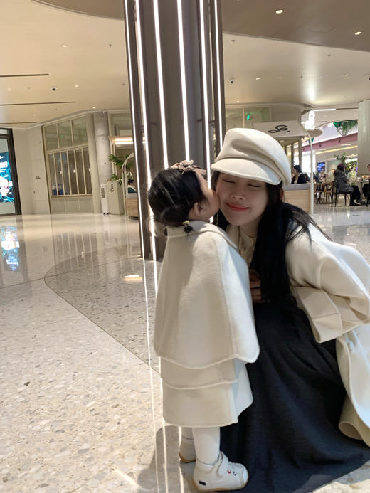 Read Nameless /100%绵羊毛九分袖白色双面呢+100%超细羊毛漂亮毛衣 商品图10