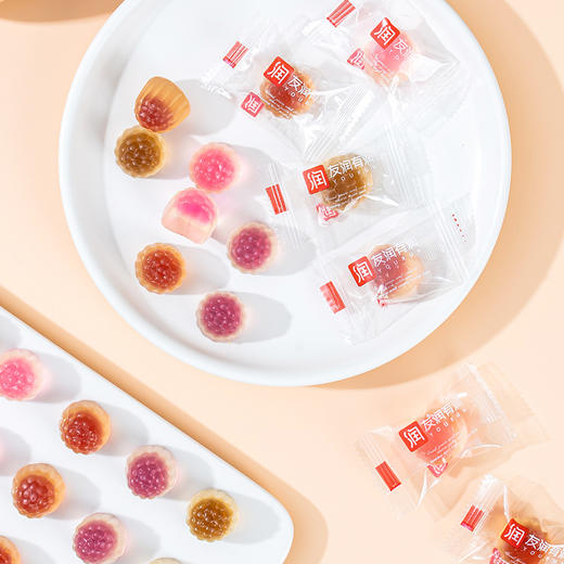 【爆汁口感果香浓！多肉果汁软糖】造型独特，夹心糖22g袋装白桃葡萄山楂可乐味独立装小糖果 商品图2