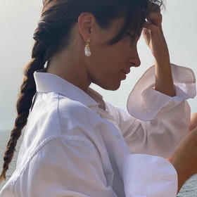 北京仓｜Les Mères-Classic-金色 珍珠 耳钉(单只）［荷兰设计师］