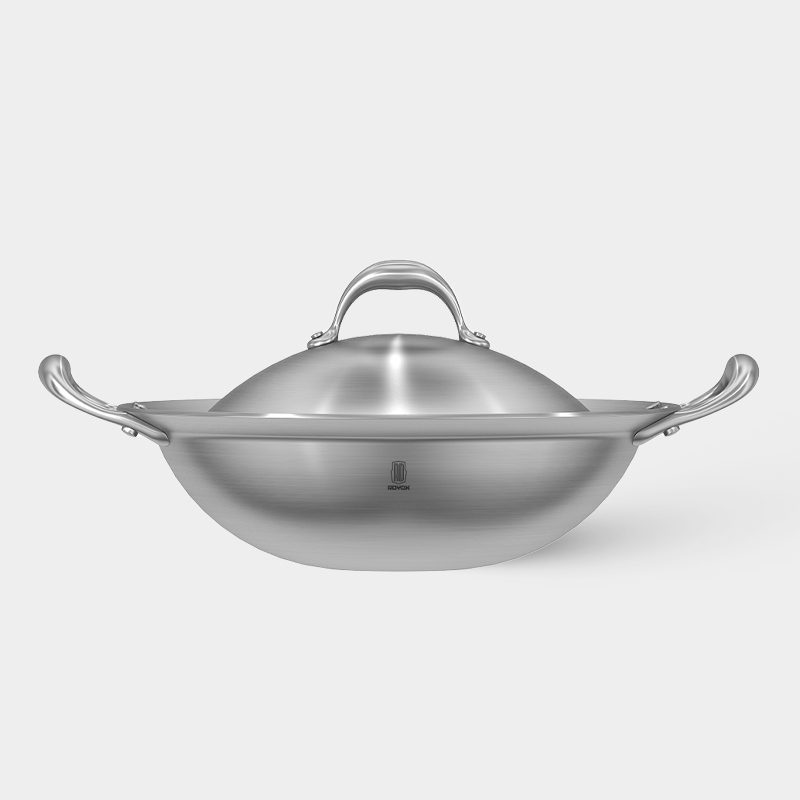 尊尚Ⅱ系列-32cm双耳圆底普盖中式炒锅