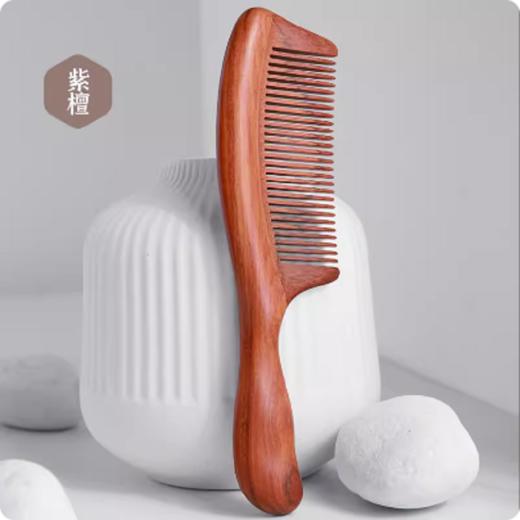 百货世界-原森太绿檀细齿长柄梳 （不含精油、布袋）（象印专柜） 商品图0