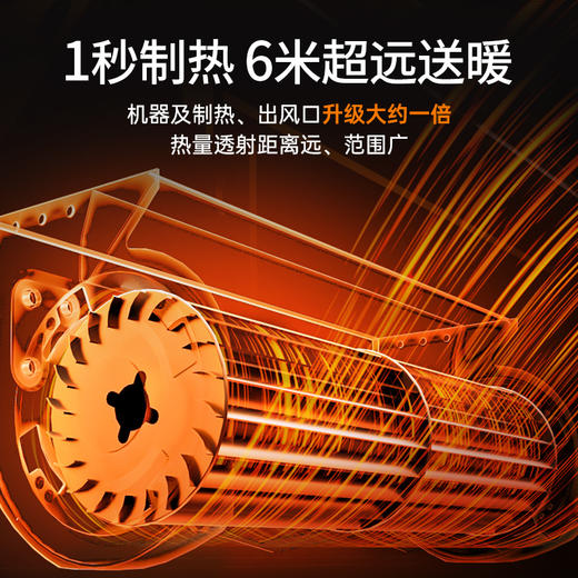 百斯腾速热火焰电暖炉F1，仿真3D动态火焰设计，提升空间美感，带来身体和感官的双重享受 商品图1