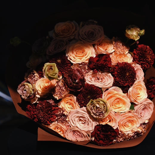 《焦糖布丁》  卡布奇诺迪薇娜复古色花束 商品图4