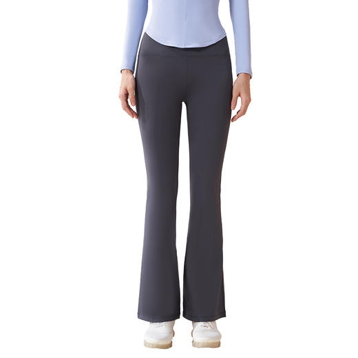 「细腻抓绒！身价加绒款」秋冬新款加绒瑜伽裤 高腰提臀喇叭裤裸感无缝弹加厚微喇裤女运动服饰 商品图4