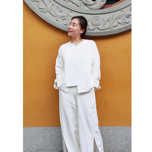 【线上专属】中式小衫（23809525-山矾） 商品图0