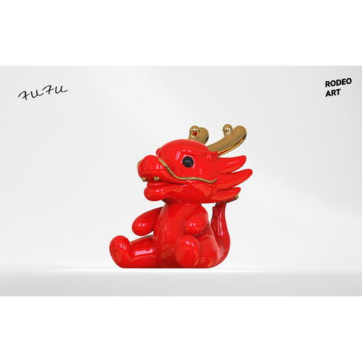 RODEO ART原创潮流艺术雕塑 FUFU龙 商品图4