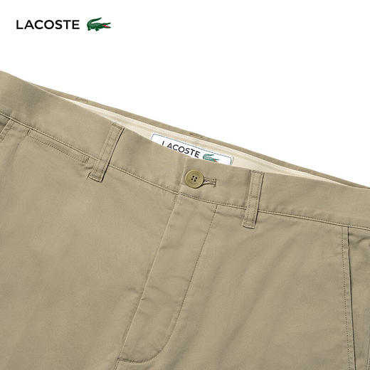 Lacoste法国鳄鱼男装新款简约通勤纯色直筒裤休闲裤HH8945-98 商品图8