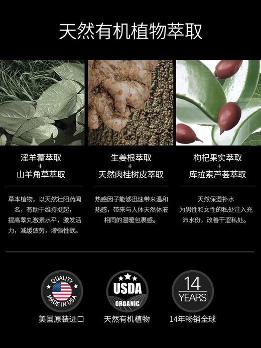 Intimate Earth 热黄瓜 男性活力热感助勃润滑液可口爱 商品图2