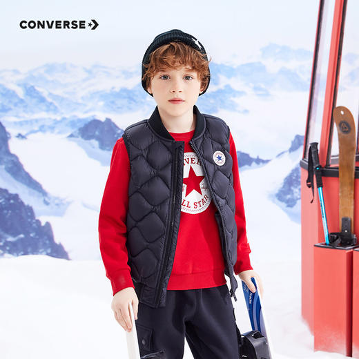CONVERSE 冬 大童小童 儿童童装马甲 CNVB-VE-F344 商品图4