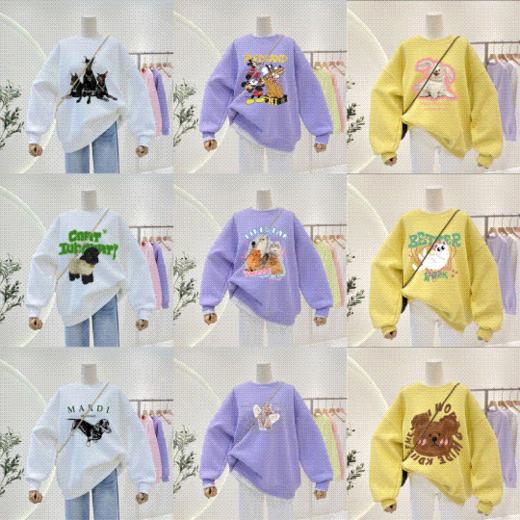 【秋冬必备！加绒加厚卫衣】新款年轻女装加绒加厚卫衣女秋冬圆领纯棉女卫衣，圆领设计展现迷人锁骨，纯棉面料柔软舒适，贴心呵护每一寸肌肤。ry 商品图0