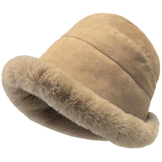 帽子女冬季新款毛毛渔夫帽加绒保暖棉帽女冬天雷锋帽护耳毛绒盆帽 商品图4