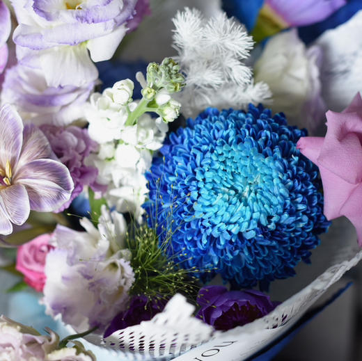 《长相思》  藏宝图蝴蝶兰布朗尼郁金香花束 商品图6