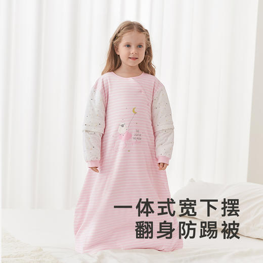 英氏初生婴儿睡袋不分腿长袖防踢被柔软床品 秋冬款 商品图2