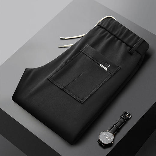 【新款DDY】大依优型大码加绒休闲裤运动松紧腰加肥加大号肥佬宽松大号休闲长裤男装胖子男士 商品图2