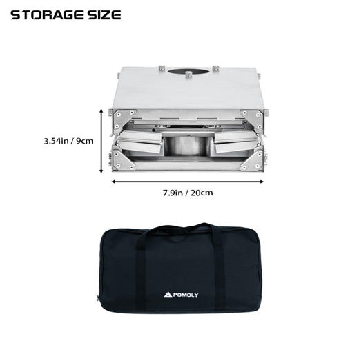 POMOLY Fold X 快速响应折叠式钛合金柴火炉 商品图3