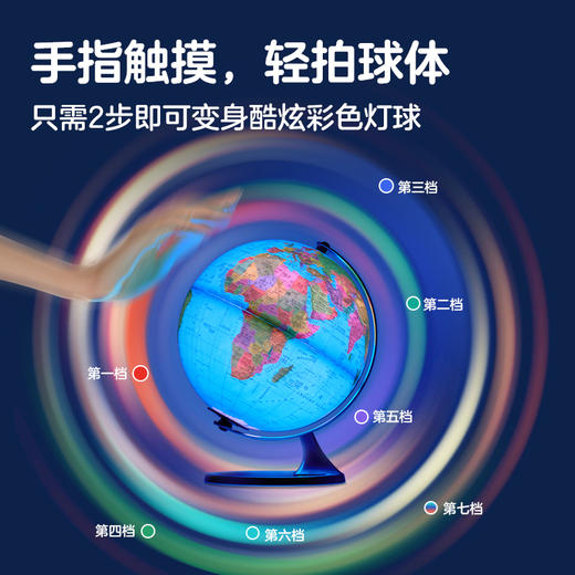 《20cm星影数字地球仪（青山绿款/航天蓝款）》 商品图2