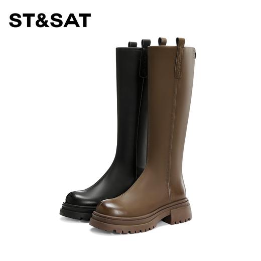 星期六经典复古长筒骑士靴SS34117G95 商品图10