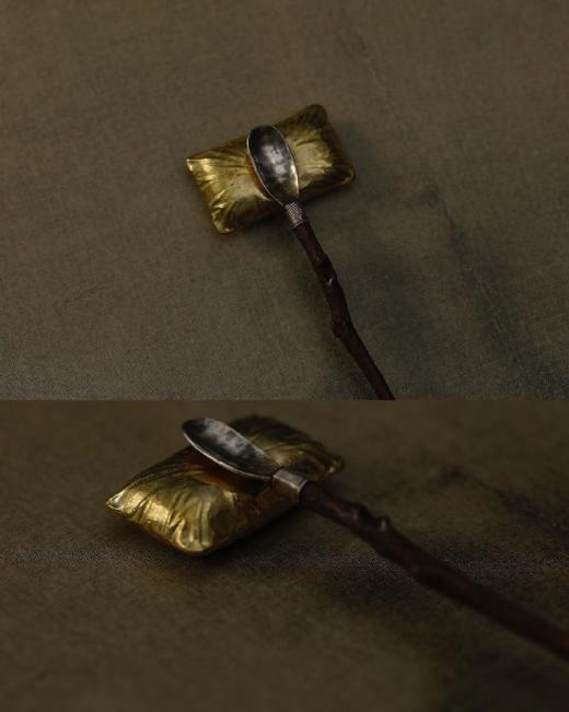 东方文化之美！艺术家【手工铜制茶器】中式风格 样式古朴 手工打造 质感厚重 传统与现代激情碰撞 商品图5