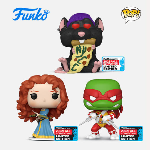 MINDstyle独家限定套装（梅莉达+拉斐尔+披萨老鼠）秋季限定手办公仔摆件 商品图0