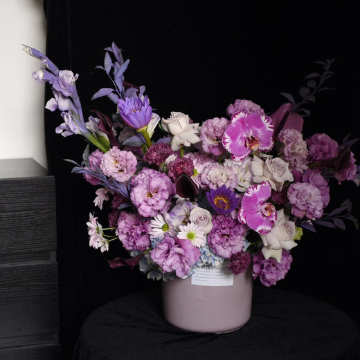 《答案》藏宝图蝴蝶兰神秘优雅紫色系插花 商品图5