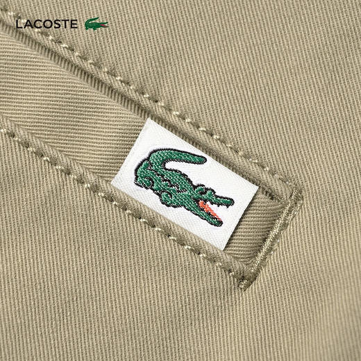 Lacoste法国鳄鱼男装新款简约通勤纯色直筒裤休闲裤HH8945-98 商品图9