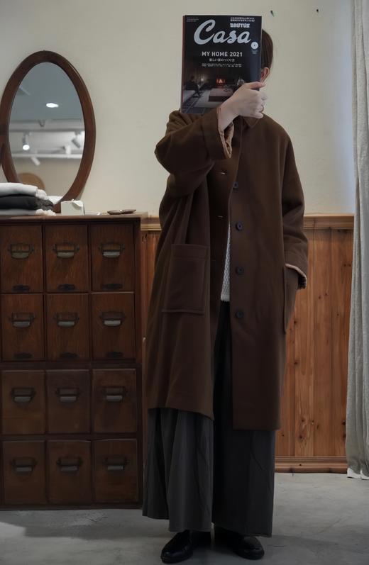 Maison de soil复古棕大衣 商品图1