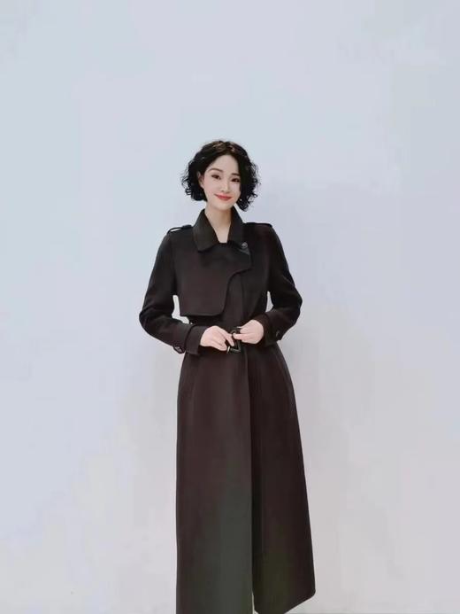 D6074       气质高端时尚修身显瘦双面羊绒大衣外套 商品图4