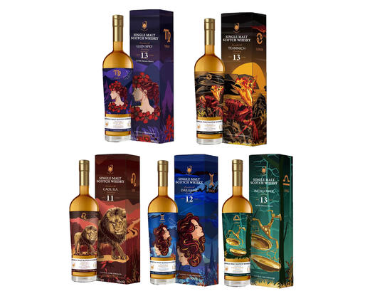 【成本价清仓，清完无补】帝亚吉欧旗下名厂：星座单桶桶强苏格兰单麦威士忌（5款可选） 商品图1