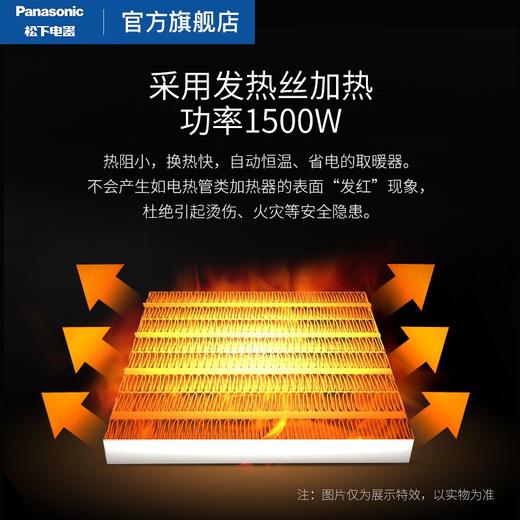 松下（Panasonic） 取暖器/暖风机家用/电暖器速热立式/电暖风智能遥控客厅卧室冷暖两用热风机 DS-WF1522CW（白色） 商品图2