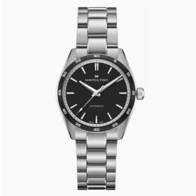 汉米尔顿 Hamilton 爵士破风系列自动机械男表 黑盘钢带 H36205130