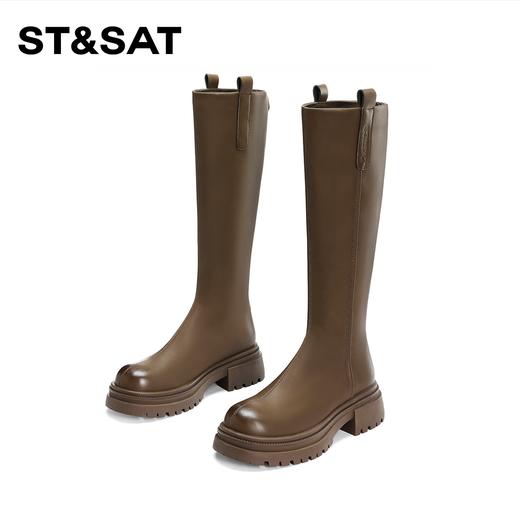 星期六经典复古长筒骑士靴SS34117G95 商品图9