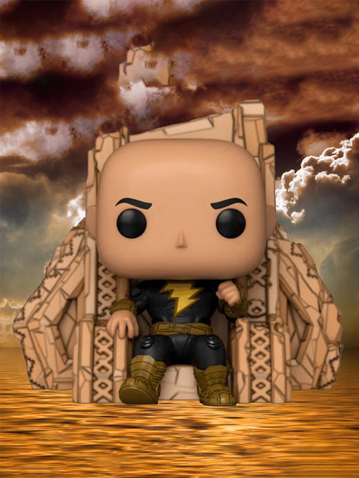 Funko POP Deluxe BA-Black Adam on Throne电影 黑亚当POP Deluxe王座上的黑亚当手办 64187 商品图1