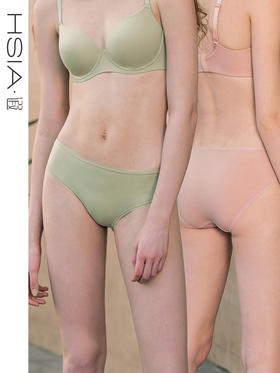 【小青提内裤】HSIA遐时尚新光面内裤女中腰透气高品质底裤新款高弹力纯棉裆薄款女士平角裤