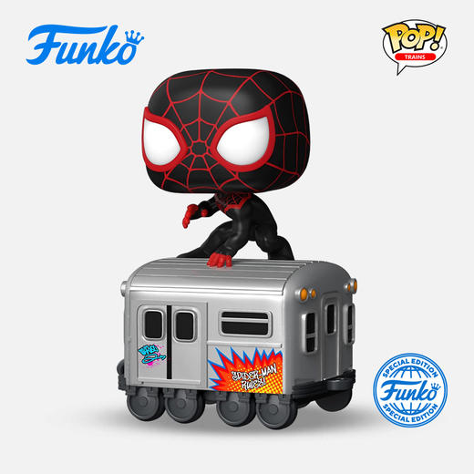 Funko POP Trains D100 Miles列车迪士尼在地铁上的迈尔斯蜘蛛侠手办 70458 商品图0
