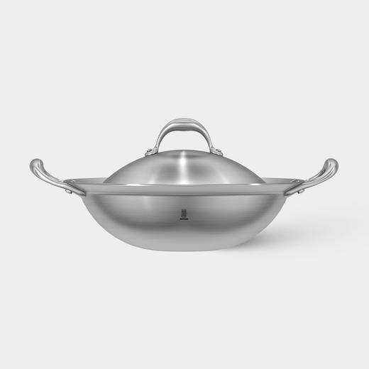 尊尚系列-32cm双耳圆底普盖炒锅 商品图0