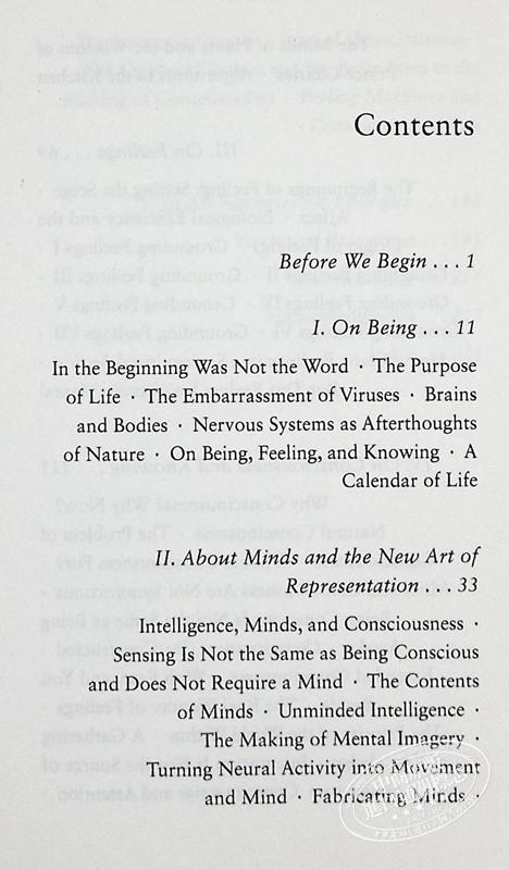 【中商原版】感受与认知 让意识照亮心智 英文原版 Feeling and Knowing Making Minds Conscious Antonio Damasio 商品图4
